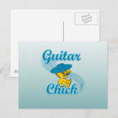 Gitarre Chick #3 Postkarte (Vorne/Hinten)