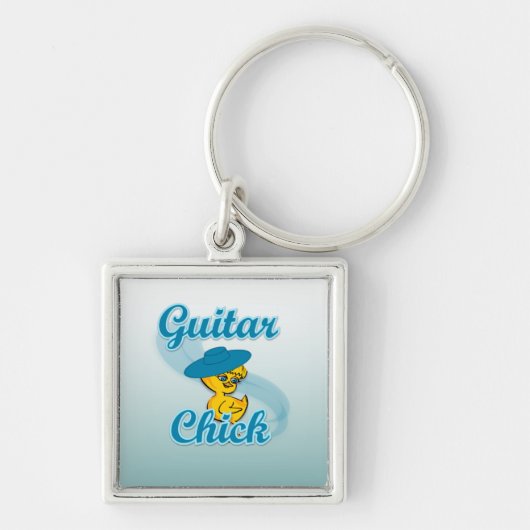 Gitarre Chick #3 Schlüsselanhänger (Vorne)
