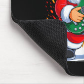 Gitarre Clic Santa Playing Drums Weihnachten Xm Mousepad (Ecke)