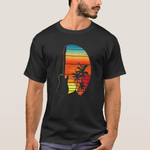 Gitarre Cool Retro präsentiert Hübsch wunderschön  T-Shirt