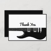 Gitarre Dankeskarte (Vorne/Hinten)