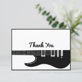 Gitarre Dankeskarte (Stehend Vorderseite)