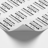 Gitarre das wichtigste Instrument Geschenkpapier (Ecke)