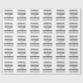 Gitarre das wichtigste Instrument Geschenkpapier (Flach)