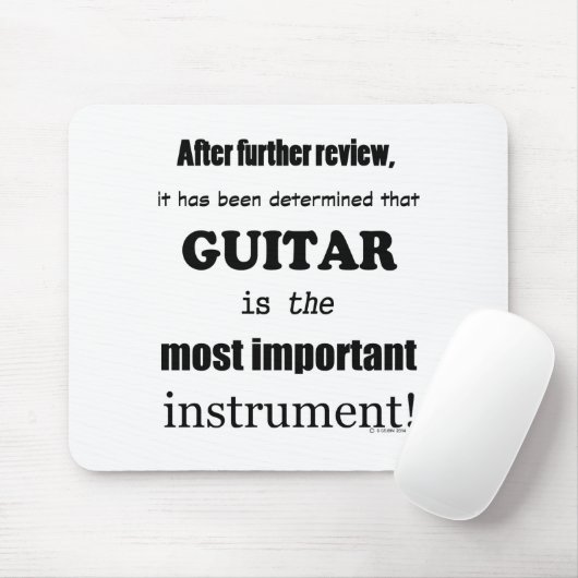 Gitarre das wichtigste Instrument Mousepad (Mit Mouse)