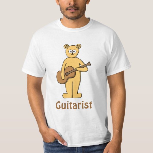 Gitarre, die Bären spielt T-Shirt (Vorderseite)