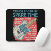 Gitarre Dinge, die ich in meiner Freizeit lustige Mousepad (Mit Mouse)
