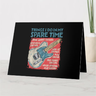 Gitarre Dinge, die ich in meiner Freizeit mache Lu Karte