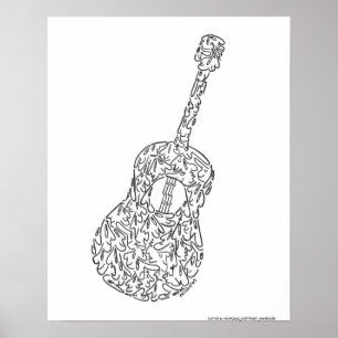 GITARRE durch NICHOLAS_COPYRIGHT_MINIFACES Poster