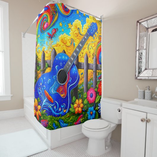 Gitarre Duschvorhang (Beispiel)