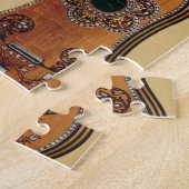 Gitarre eingelegt mit Perlmutt, 'vom Musical Puzzle (Seite)