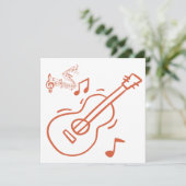 Gitarre Einladung (Stehend Vorderseite)