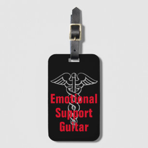Gitarre "Emotionale Unterstützung" Funny Luggage T Gepäckanhänger