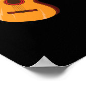 Gitarre "Enjoy the Music" Poster (Ecke)