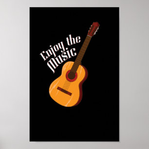 Gitarre "Enjoy the Music" Poster