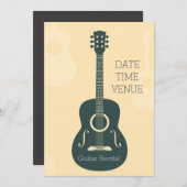 Gitarre Erwägungsgrund elegante stilvolle Leistung Einladung (Vorne/Hinten)