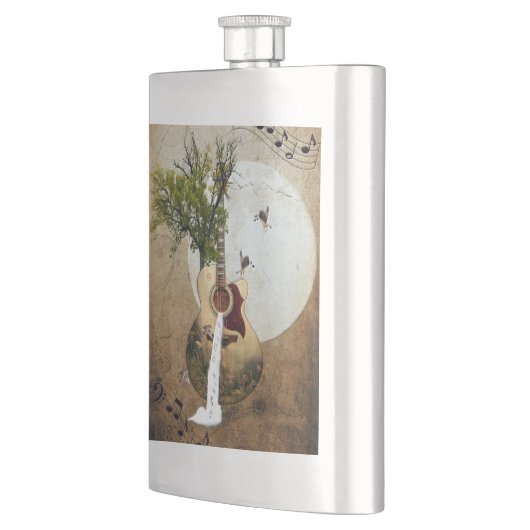 Gitarre Fantasy dekoriert Flachmann (Links)