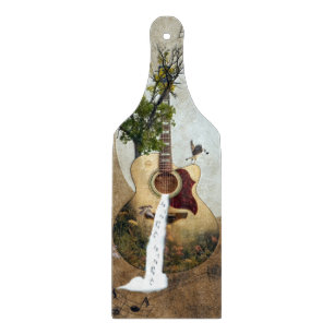 Gitarre Fantasy dekoriert Schneidebrett
