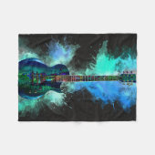 Gitarre Fleecedecke (Vorderseite (Horizontal))