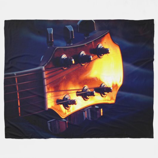 Gitarre Fleecedecke (Vorderseite (Horizontal))