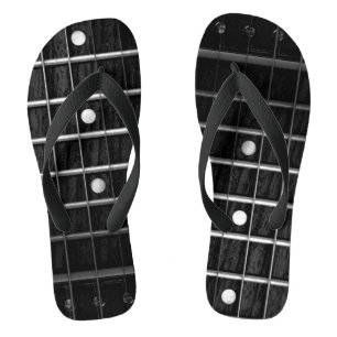 Gitarre Fretboard Monochrom drehen Reinfälle um Badesandalen