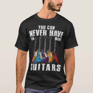 Gitarre für Männer Gitarrenband Gitarrist T-Shirt