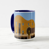 Gitarre-Gebäude-Tasse Tasse (Vorderseite Links)