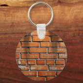 Gitarre gegen Ziegelmauer Schlüsselanhänger (Vorderseite)