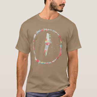 Gitarre Geschenk Gitarristen Musik Damen Herren Rä T-Shirt