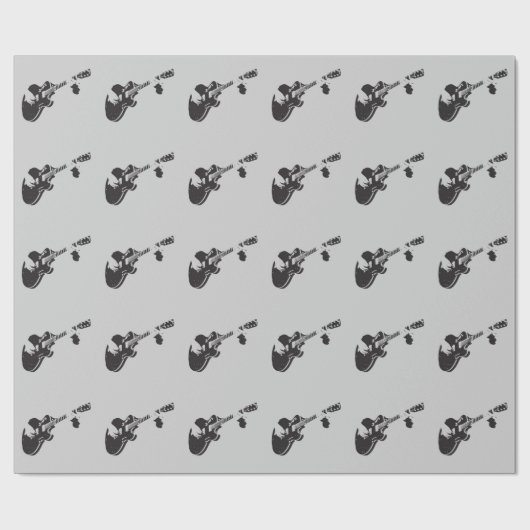 Gitarre - geschenkpapier (Flach)