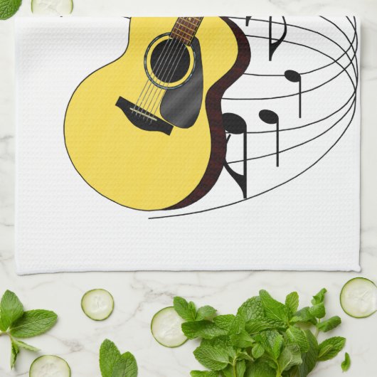 Gitarre Geschirrtuch (Gefaltet)