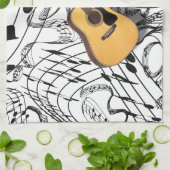 GITARRE - GESCHIRRTUCH (Gefaltet)