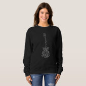Gitarre-Gitarre Mandala Sweatshirt (Vorne ganz)