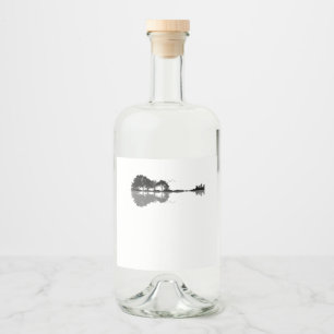 Gitarre-Gitarre-Natur Est Musik Bass Gitarrist Alkoholflaschenetikett