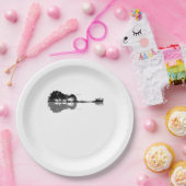 Gitarre-Gitarre-Natur Est Musik Bass Gitarrist Pappteller (Party)