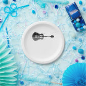 Gitarre-Gitarre-Natur Est Musik Bass Gitarrist Pappteller (Party)