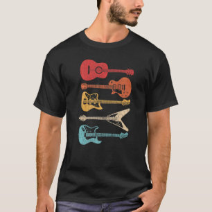 Gitarre Gitarre Retro-Stil für Gitarristen T-Shirt