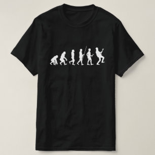 Gitarre Gitarrist eGitarre Evolution weiss T-Shirt