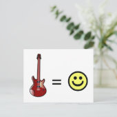 Gitarre gleicht Glück Postkarte (Stehend Vorderseite)