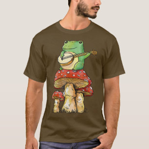 Gitarre Goblincore Natur Magische Pilze Cottagecor T-Shirt