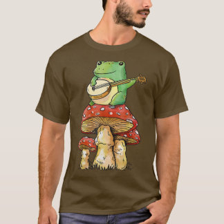 Gitarre Goblincore Natur Magische Pilze Cottagecor T-Shirt