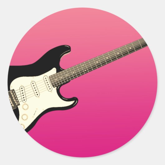 Gitarre Gradient Sticker (Vorderseite)