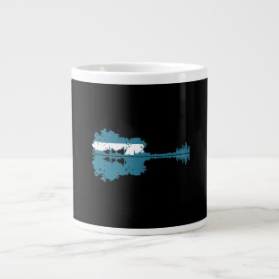 Gitarre Guitar Lake Shadow Liebe Gitarre Musiker Jumbo-Tasse