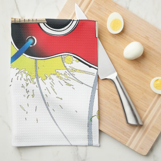 Gitarre Handtuch (Viertel Falte)