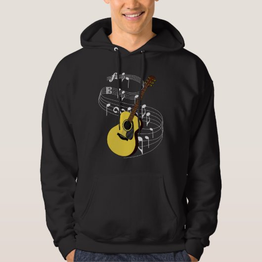Gitarre Hoodie (Vorderseite)