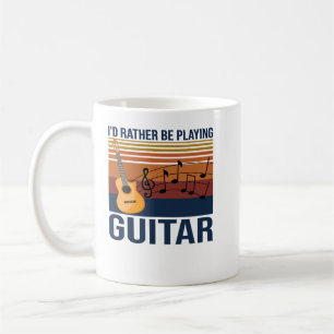 Gitarre Id lieber Gitarre135 Gitarrist spielen Kaffeetasse