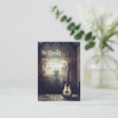 Gitarre im Fenster Visitenkarte (Stehend Vorderseite)