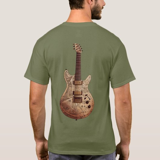 Gitarre im Shirt (Rückseite)