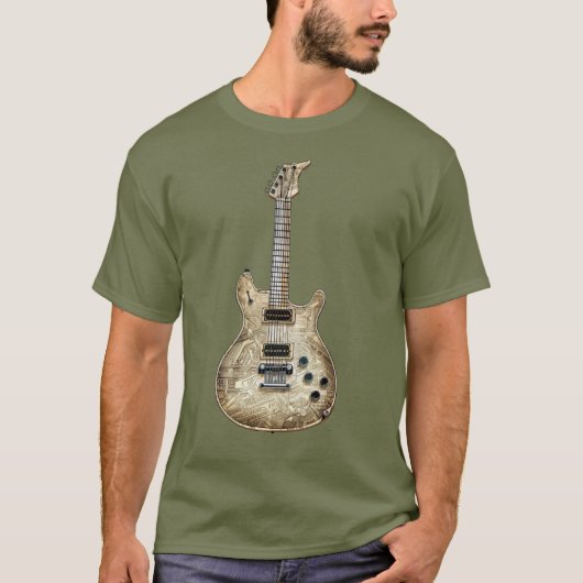 Gitarre im Shirt (Vorderseite)