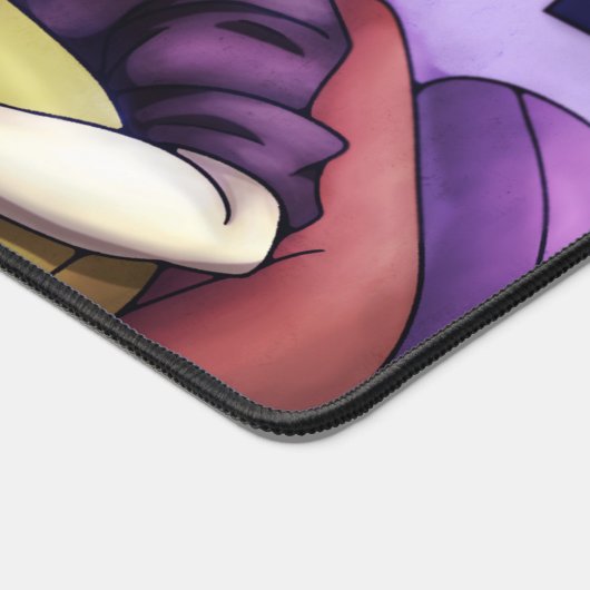 Gitarre im Weltraum spielen Schreibtischunterlage (Ecke)